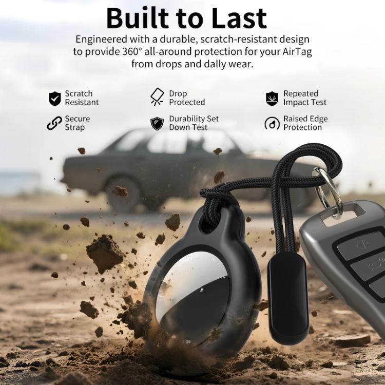 For AirTag 2nd Gen / AirTag 1st Gen xDfind Lanyard PC Protective Cover
