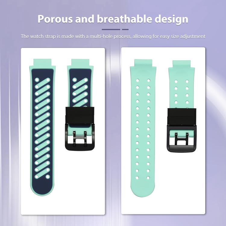 For Imoo Watch Phone D2 / D3 / Z6 / Q5 Twill Two Color Silicone Watch Band