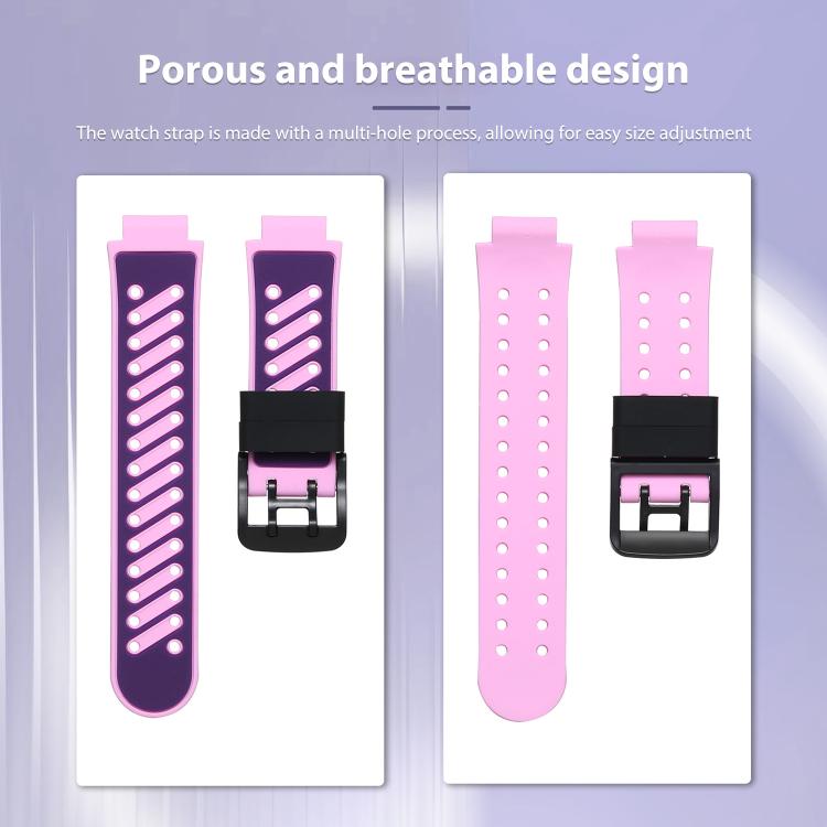 For Imoo Watch Phone D2 / D3 / Z6 / Q5 Twill Two Color Silicone Watch Band