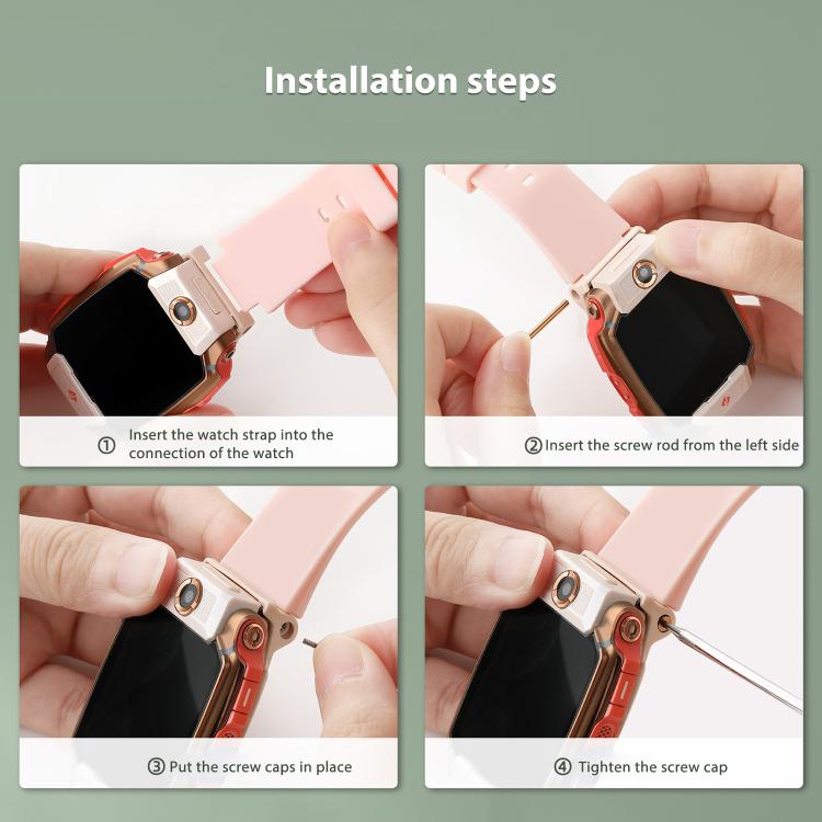 For Imoo Watch Phone Z11 / Z10 / Z6 Solid Color Silicone Watch Band