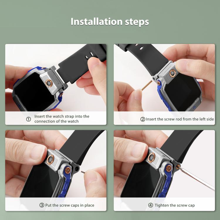 For Imoo Watch Phone Z11 / Z10 / Z6 Solid Color Silicone Watch Band