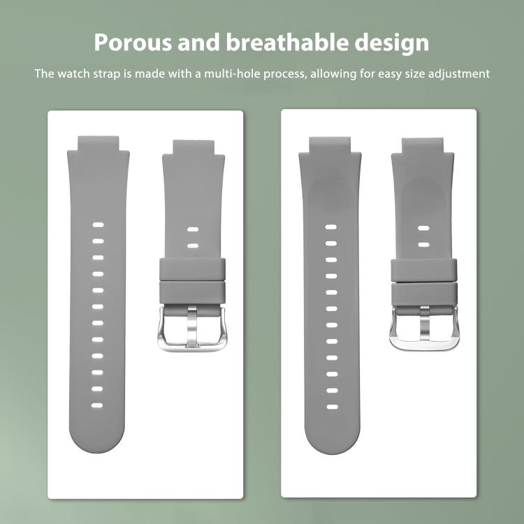 For Imoo Watch Phone Z11 / Z10 / Z6 Solid Color Silicone Watch Band