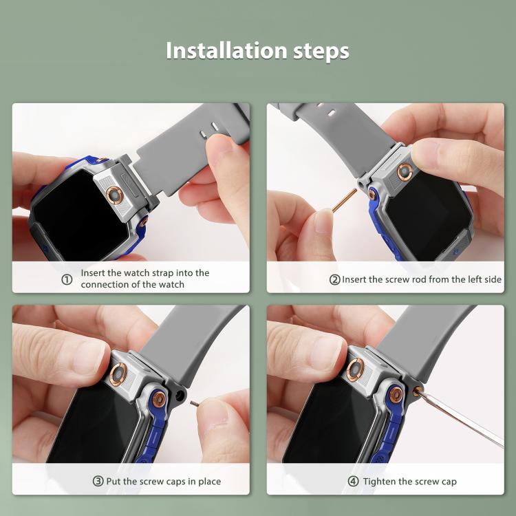 For Imoo Watch Phone Z11 / Z10 / Z6 Solid Color Silicone Watch Band