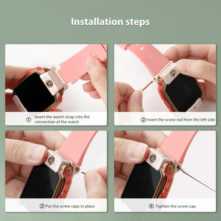 For Imoo Watch Phone Z11 / Z10 / Z6 Solid Color Silicone Watch Band