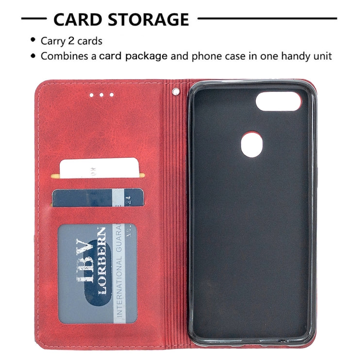 For OPPO A5 Prismatic Invisible Magnetic Horizontal Flip Leather Case with Holder & Card Slots & Photo Frame