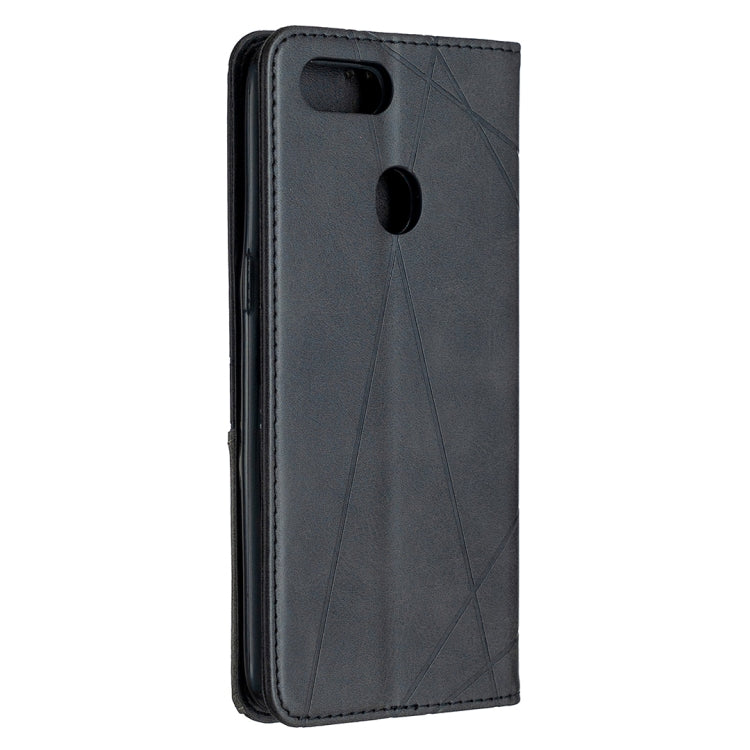 For OPPO A5 Prismatic Invisible Magnetic Horizontal Flip Leather Case with Holder & Card Slots & Photo Frame