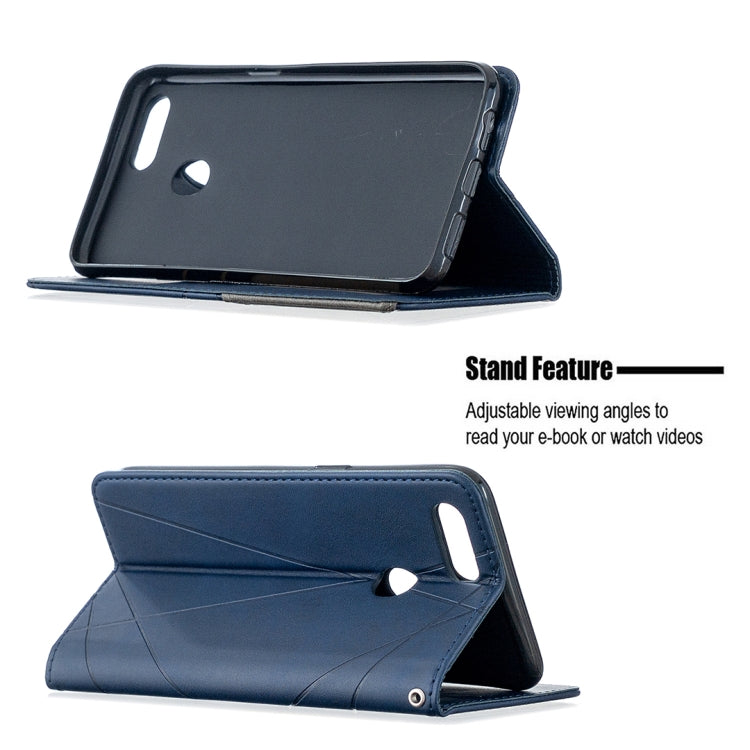 For OPPO A5 Prismatic Invisible Magnetic Horizontal Flip Leather Case with Holder & Card Slots & Photo Frame