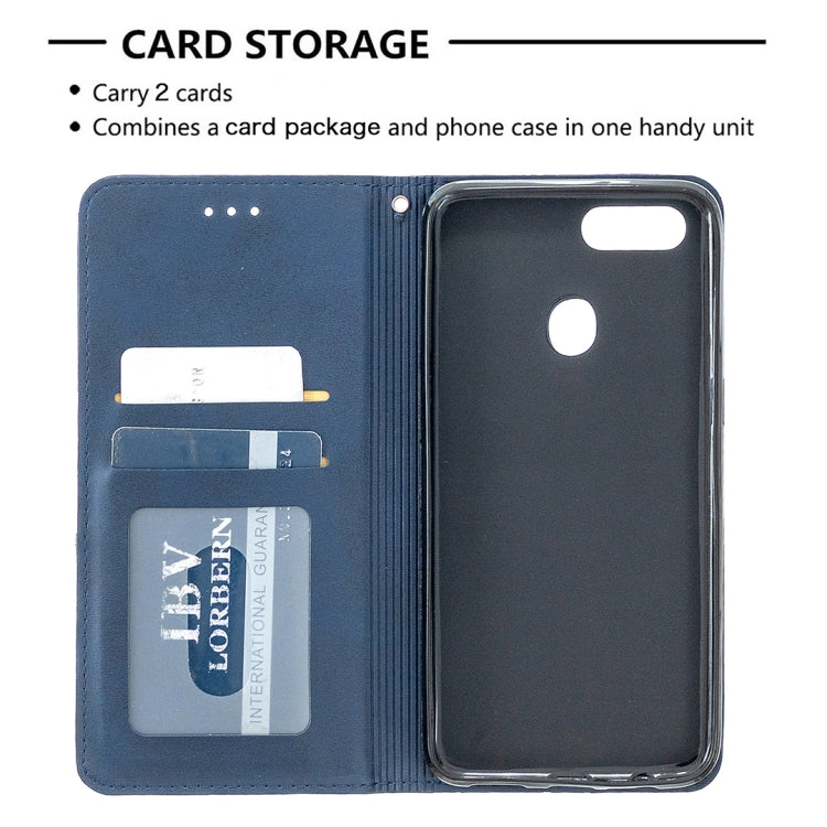 For OPPO A5 Prismatic Invisible Magnetic Horizontal Flip Leather Case with Holder & Card Slots & Photo Frame