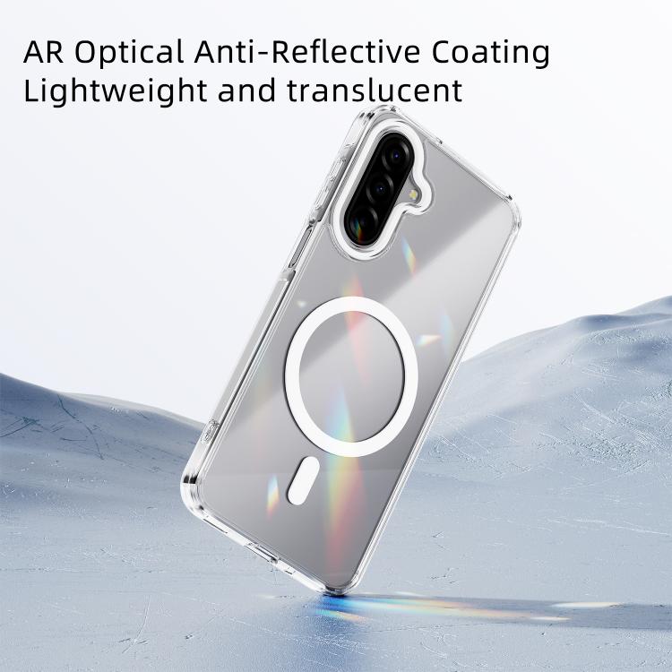 For Samsung Galaxy A07 4G ABEEL MagSafe Magnetic Color Ring Anti-scratch Transparent Phone Case