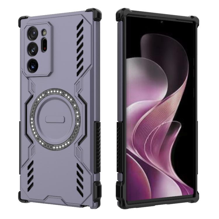 For Samsung Galaxy Note20 Ultra Butterfly Armor MagSafe Magnetic Ring Shockproof Phone Case