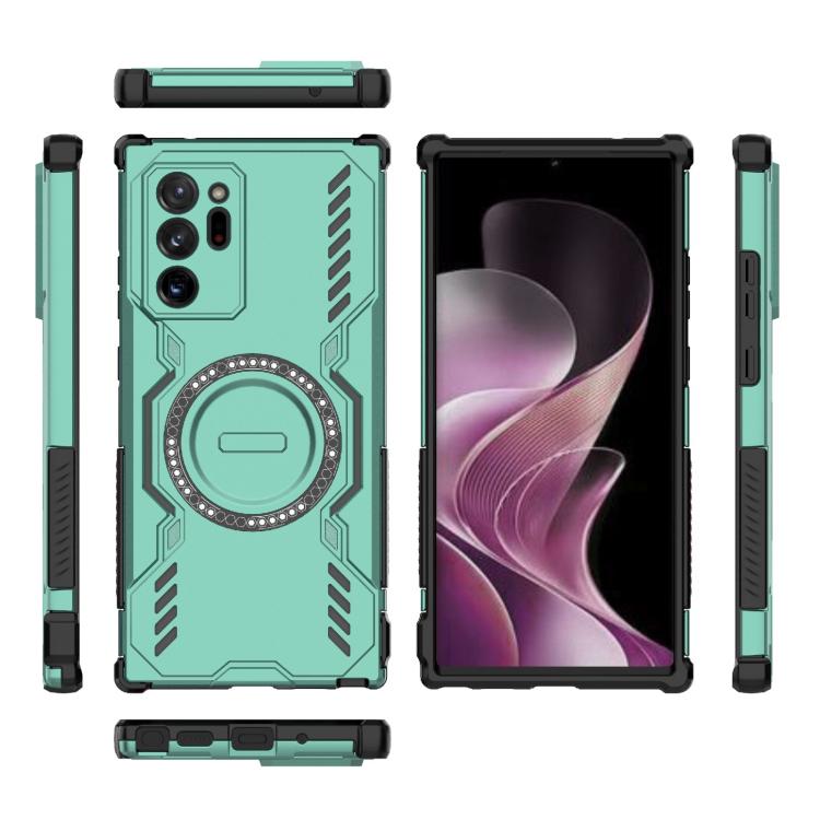 For Samsung Galaxy Note20 Ultra Butterfly Armor MagSafe Magnetic Ring Shockproof Phone Case