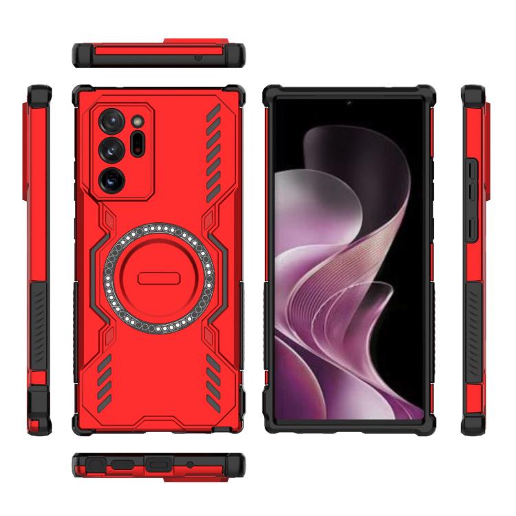 For Samsung Galaxy Note20 Ultra Butterfly Armor MagSafe Magnetic Ring Shockproof Phone Case