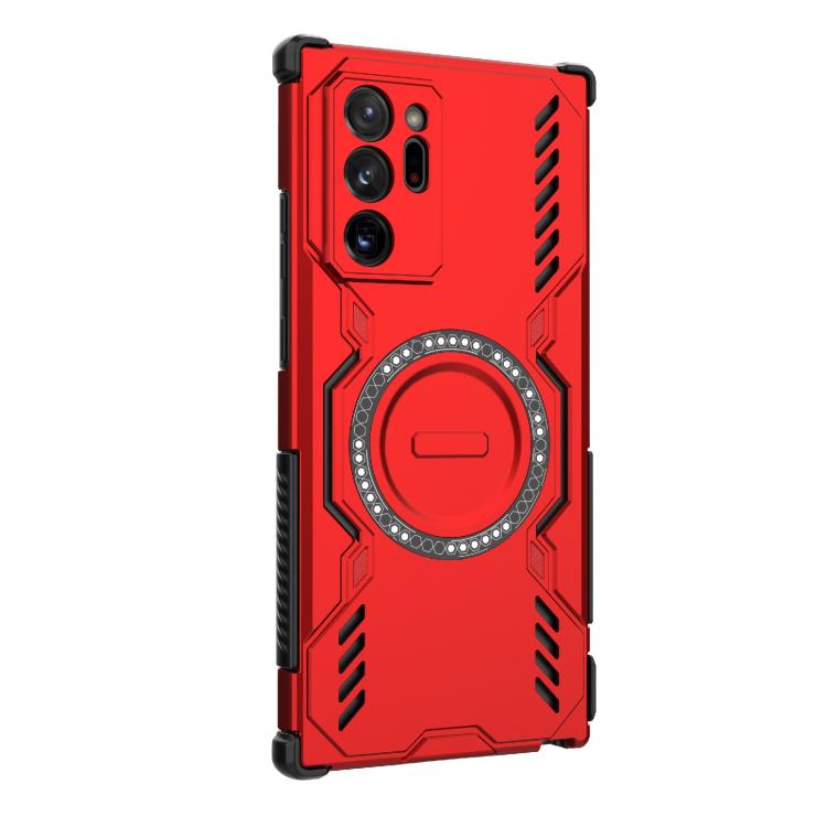 For Samsung Galaxy Note20 Ultra Butterfly Armor MagSafe Magnetic Ring Shockproof Phone Case