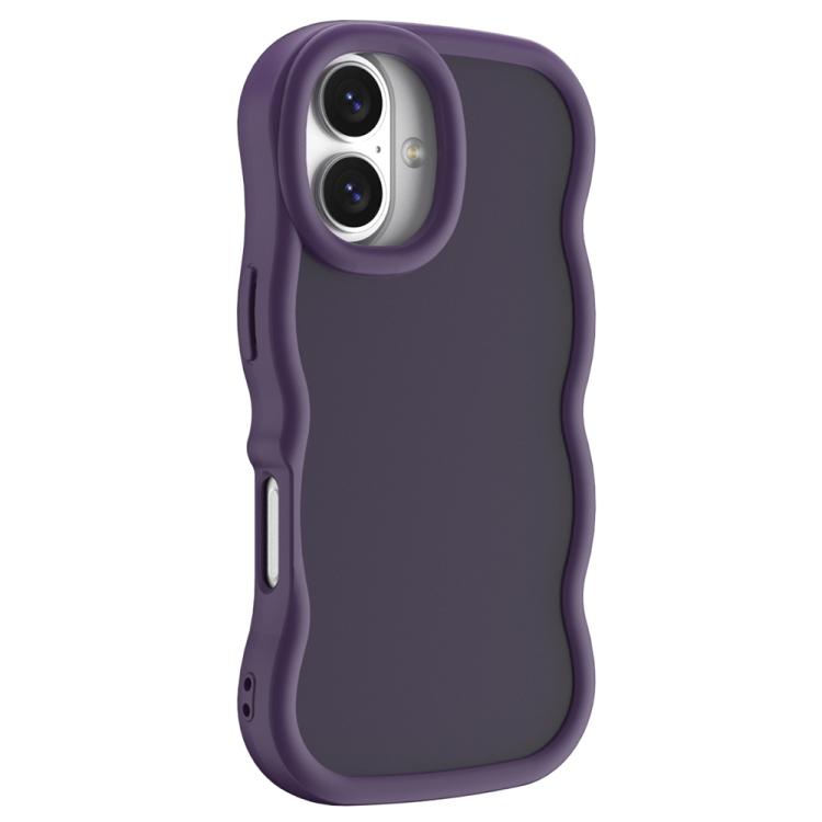 For iPhone 16 Plus Big Wave Skin Feel Phone Case