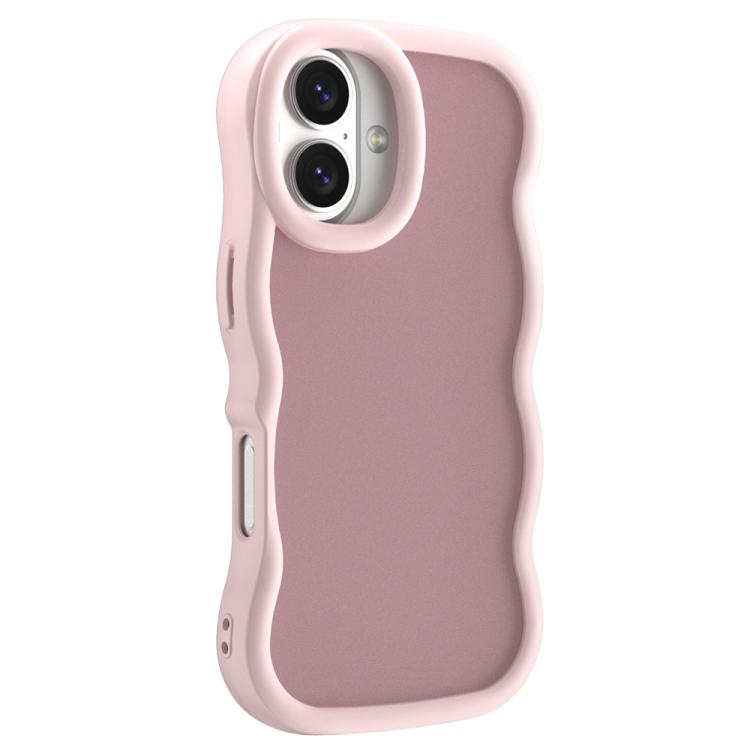 For iPhone 16 Plus Big Wave Skin Feel Phone Case