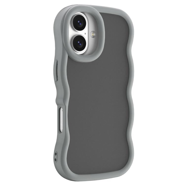 For iPhone 17 Big Wave Skin Feel Phone Case