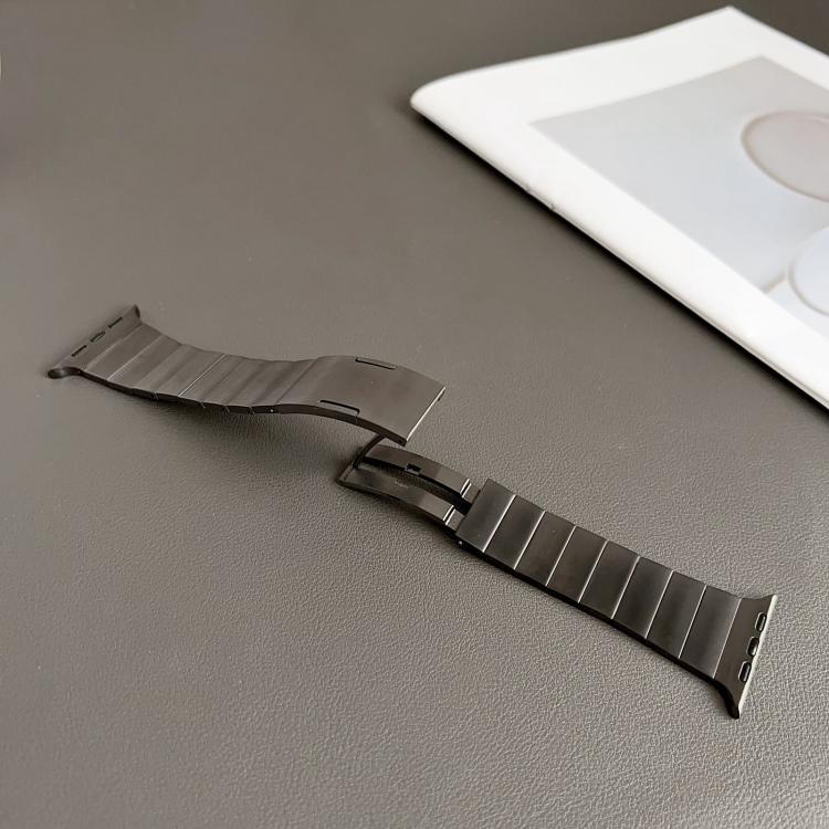 For Apple Watch 46mm / 49mm / 45mm / 44mm Single Bead Quick Release Stainless Steel Watch Band