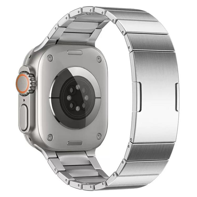 For Apple Watch 42mm / 41mm / 40mm / 38mm Single Bead Quick Release Stainless Steel Watch Band