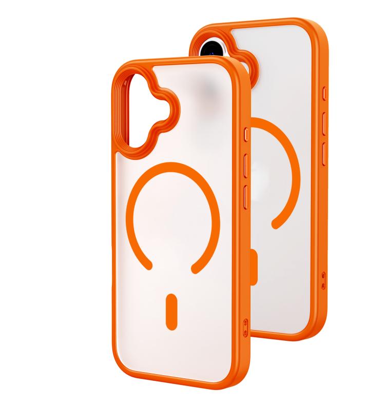 For iPhone 17 Oil-spray Skin Feel MagSafe PC Hybrid TPU Phone Case