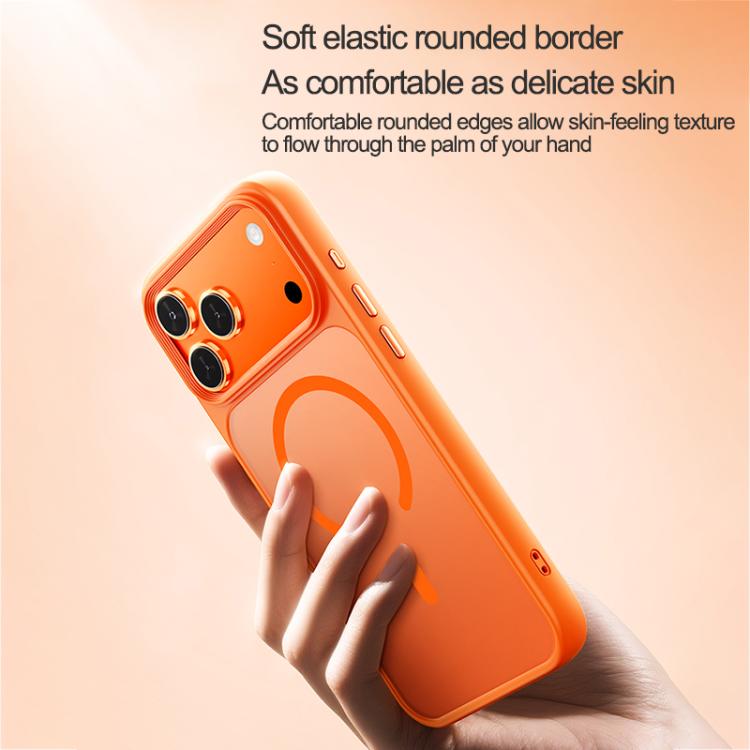For iPhone 17 Pro Oil-spray Skin Feel MagSafe PC Hybrid TPU Phone Case