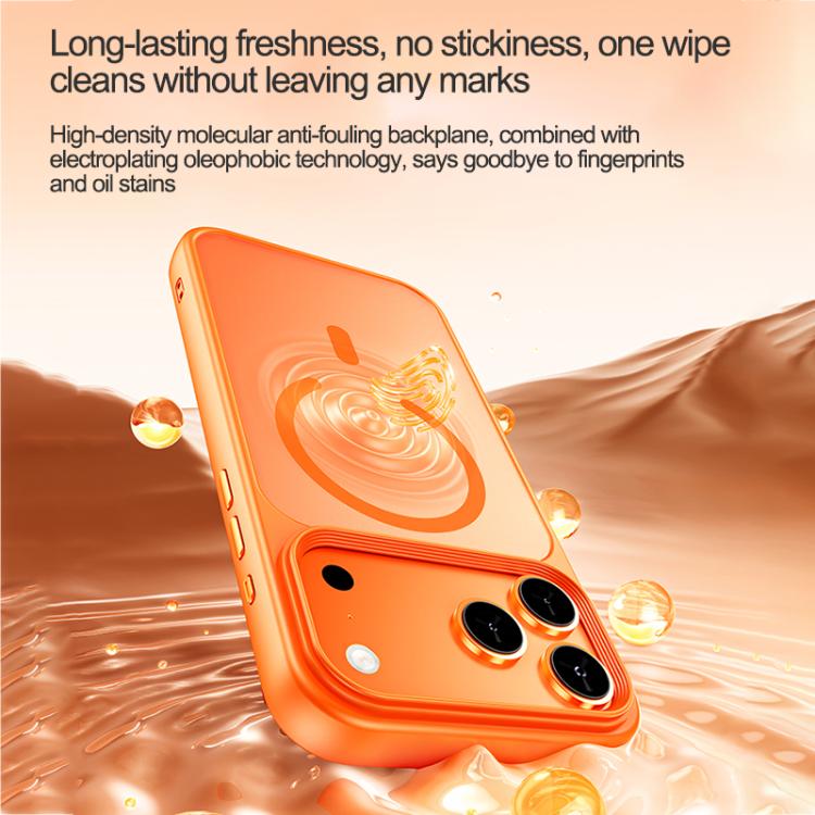 For iPhone 17 Pro Oil-spray Skin Feel MagSafe PC Hybrid TPU Phone Case