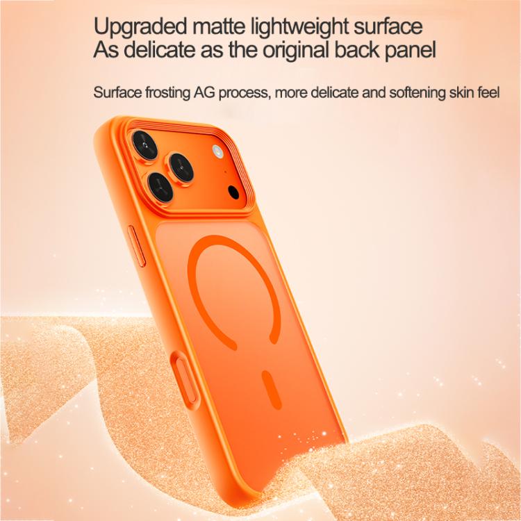For iPhone 17 Oil-spray Skin Feel MagSafe PC Hybrid TPU Phone Case