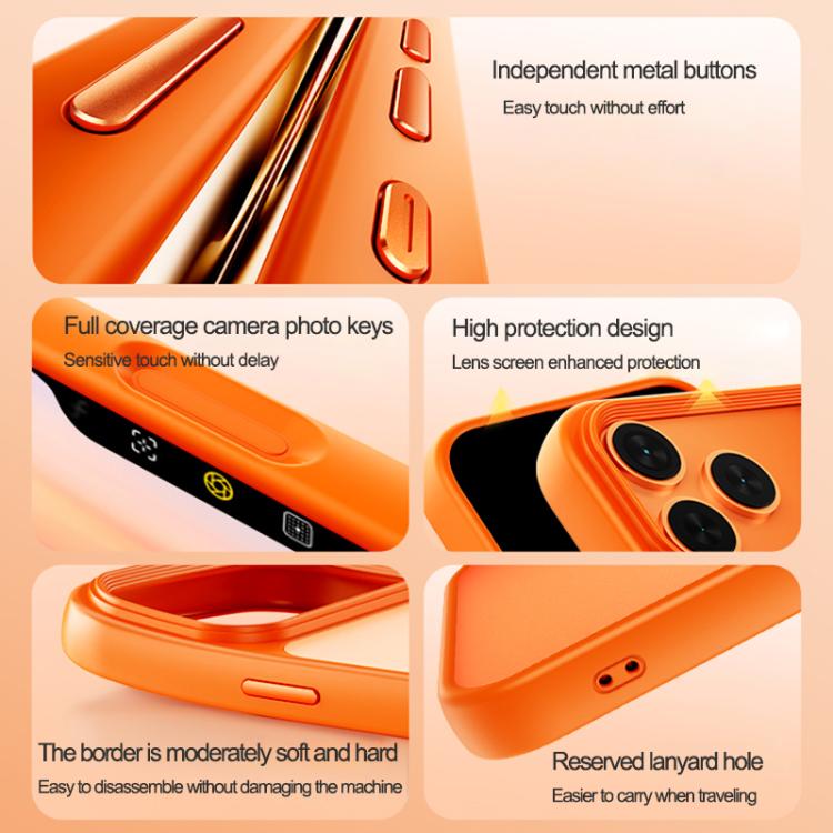 For iPhone 17 Oil-spray Skin Feel MagSafe PC Hybrid TPU Phone Case