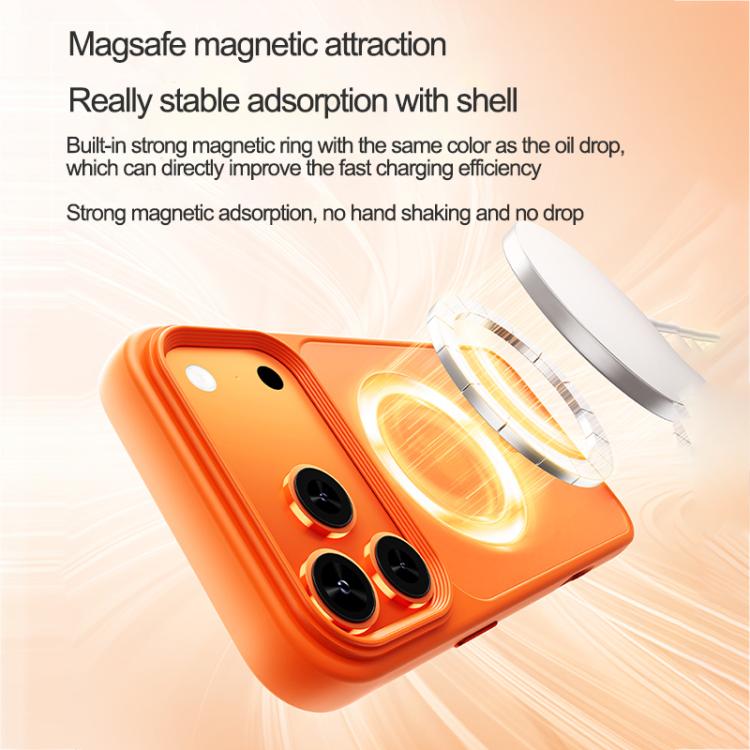 For iPhone 17 Pro Oil-spray Skin Feel MagSafe PC Hybrid TPU Phone Case
