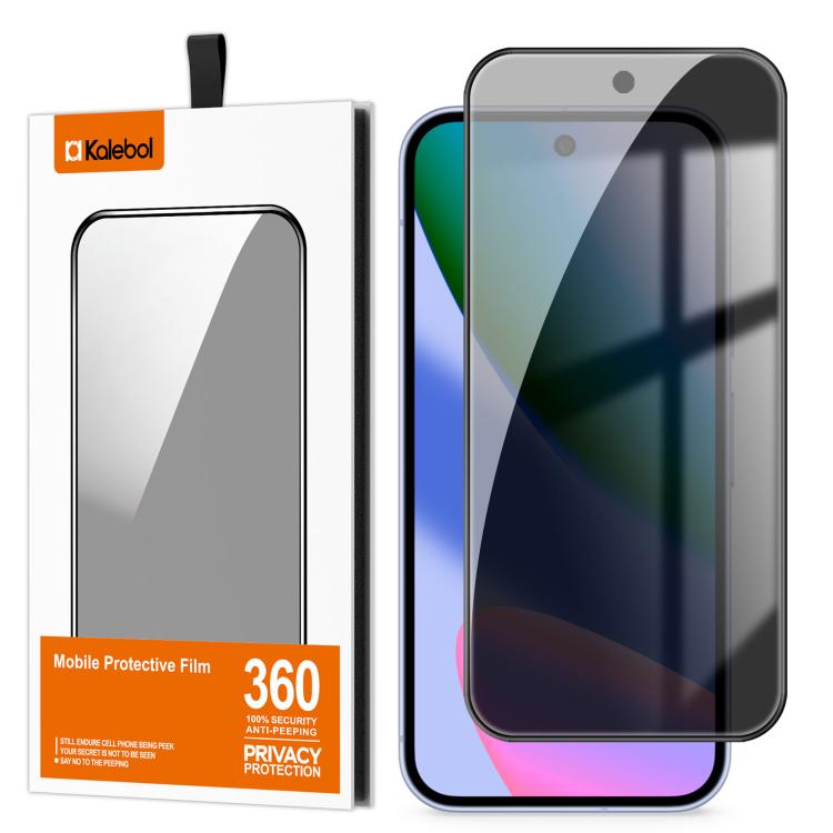 For Google Pixel 10 Kalebol High-Aluminum Screen-Printed Full-Coverage Black-Border Privacy Tempered Glass Film