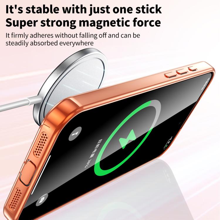 For iPhone 17 Plating Paint TPU MagSafe Phone Case with Dust Plug & Lens Film