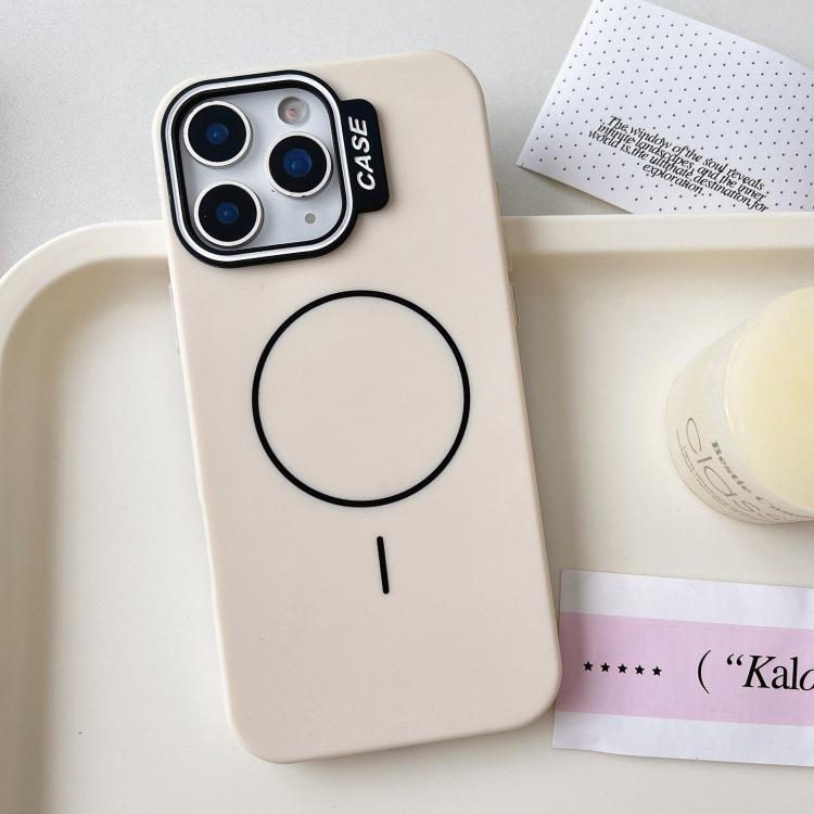 For iPhone 11 Pro Max Large Hole Solid Color Frame CESA Fine Ring Magsafe Phone Case