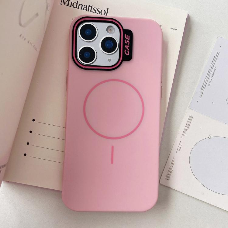 For iPhone 11 Pro Max Large Hole Solid Color Frame CESA Fine Ring Magsafe Phone Case