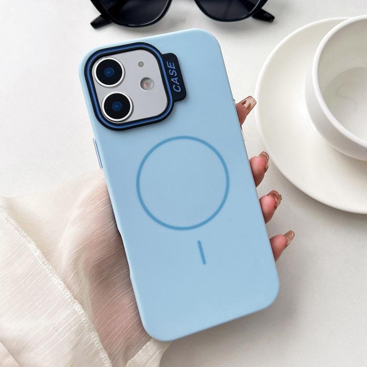 For iPhone 12 Large Hole Solid Color Frame CESA Fine Ring Magsafe Phone Case