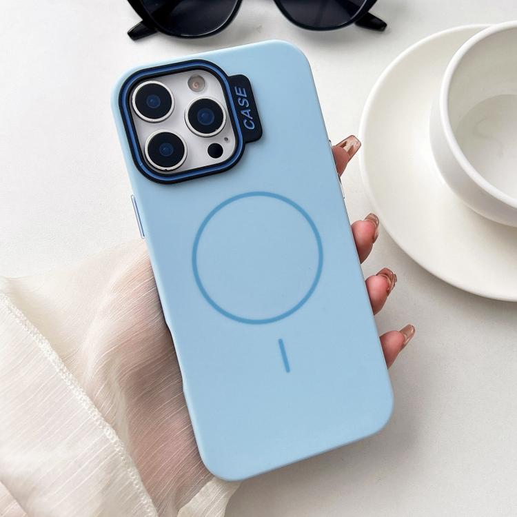 For iPhone 15 Pro Large Hole Solid Color Frame CESA Fine Ring Magsafe Phone Case