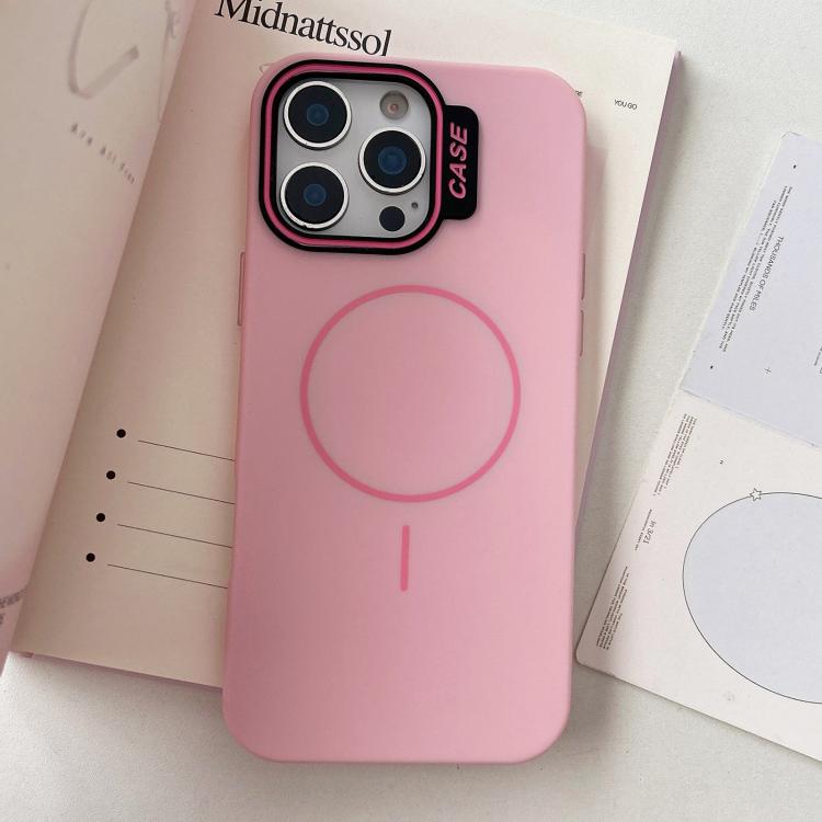 For iPhone 15 Pro Max Large Hole Solid Color Frame CESA Fine Ring Magsafe Phone Case