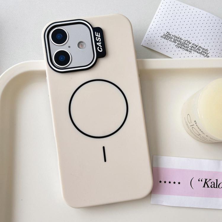 For iPhone 16 Plus Large Hole Solid Color Frame CESA Fine Ring Magsafe Phone Case