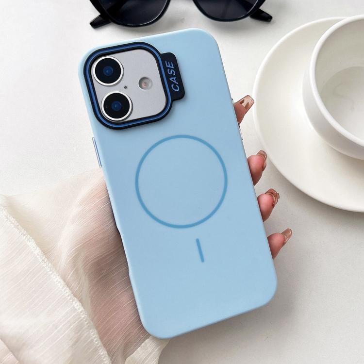For iPhone 16 Plus Large Hole Solid Color Frame CESA Fine Ring Magsafe Phone Case