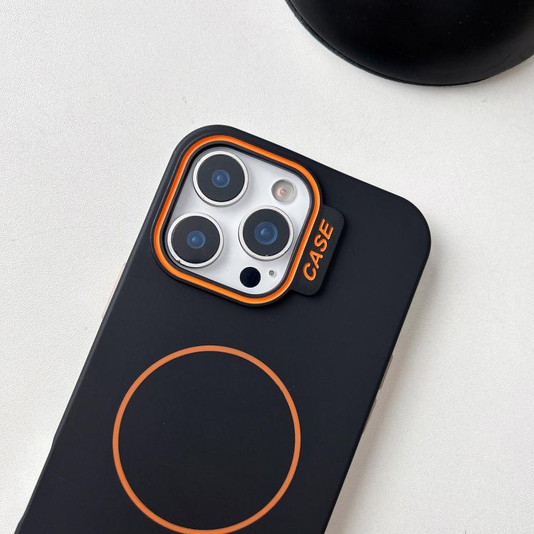 For iPhone 11 Pro Max Large Hole Solid Color Frame CESA Fine Ring Magsafe Phone Case