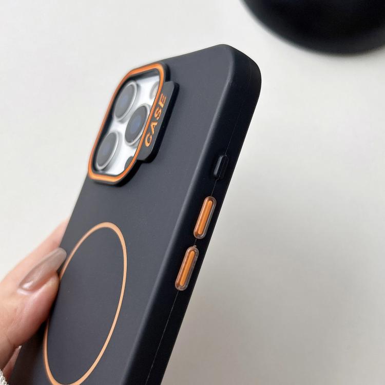 For iPhone 13 Large Hole Solid Color Frame CESA Fine Ring Magsafe Phone Case