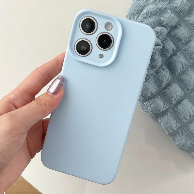 For iPhone 11 Pro Max Precision Hole Camera Frame Solid Color Phone Case
