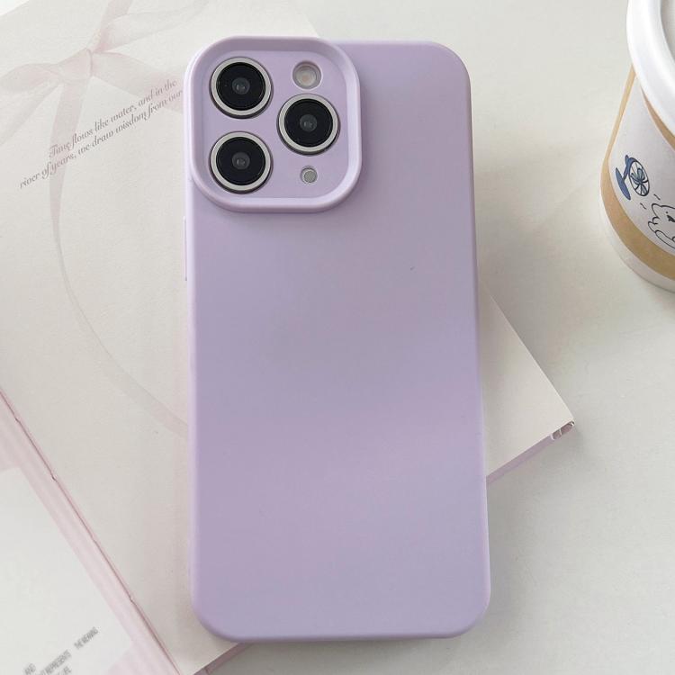 For iPhone 11 Pro Max Precision Hole Camera Frame Solid Color Phone Case