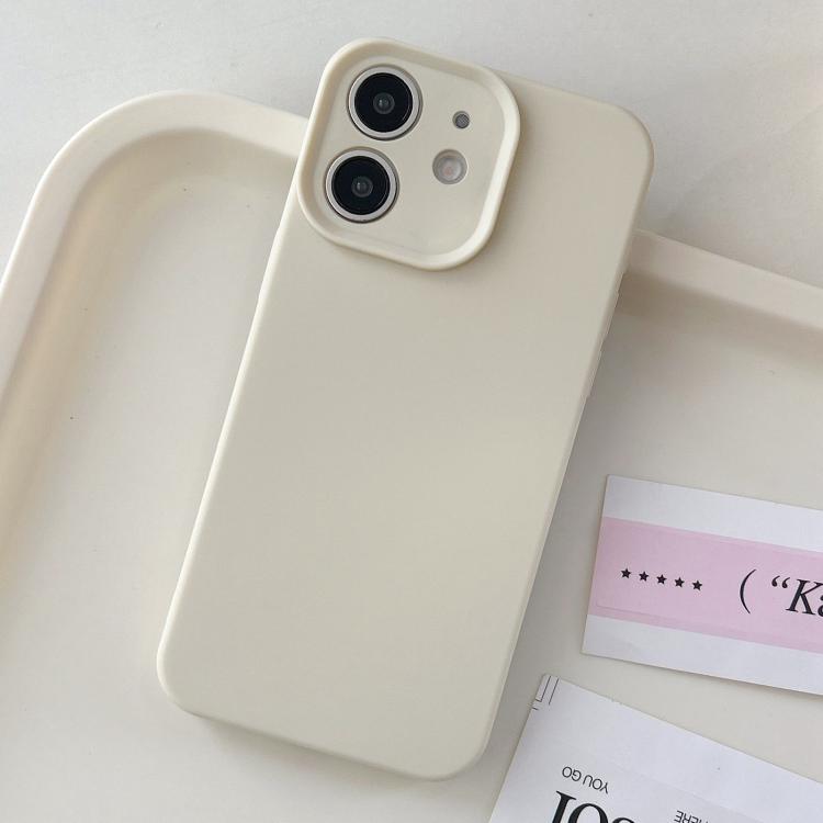 For iPhone 12 Precision Hole Camera Frame Solid Color Phone Case