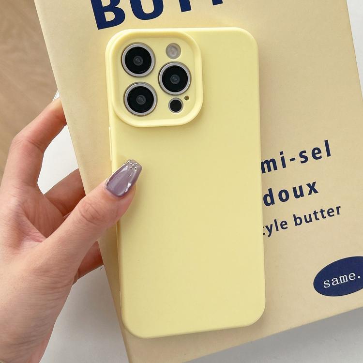 For iPhone 13 Pro Max Precision Hole Camera Frame Solid Color Phone Case