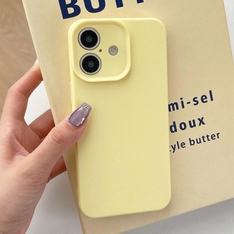 For iPhone 17 Precision Hole Camera Frame Solid Color Phone Case