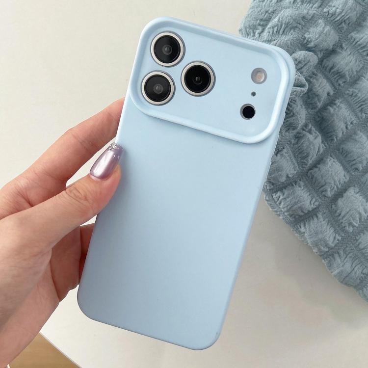 For iPhone 17 Pro Max Precision Hole Camera Frame Solid Color Phone Case