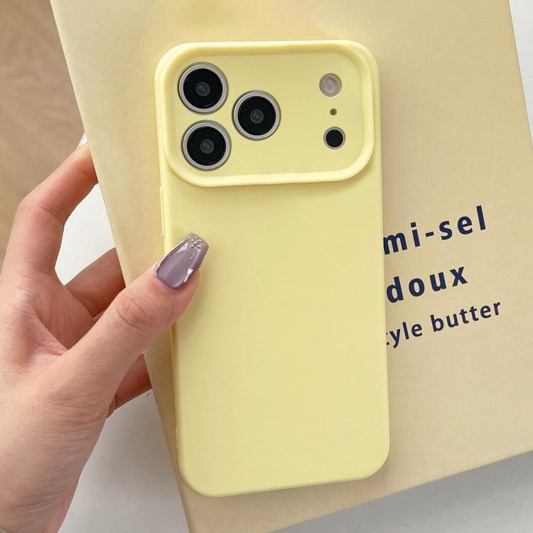 For iPhone 17 Pro Max Precision Hole Camera Frame Solid Color Phone Case