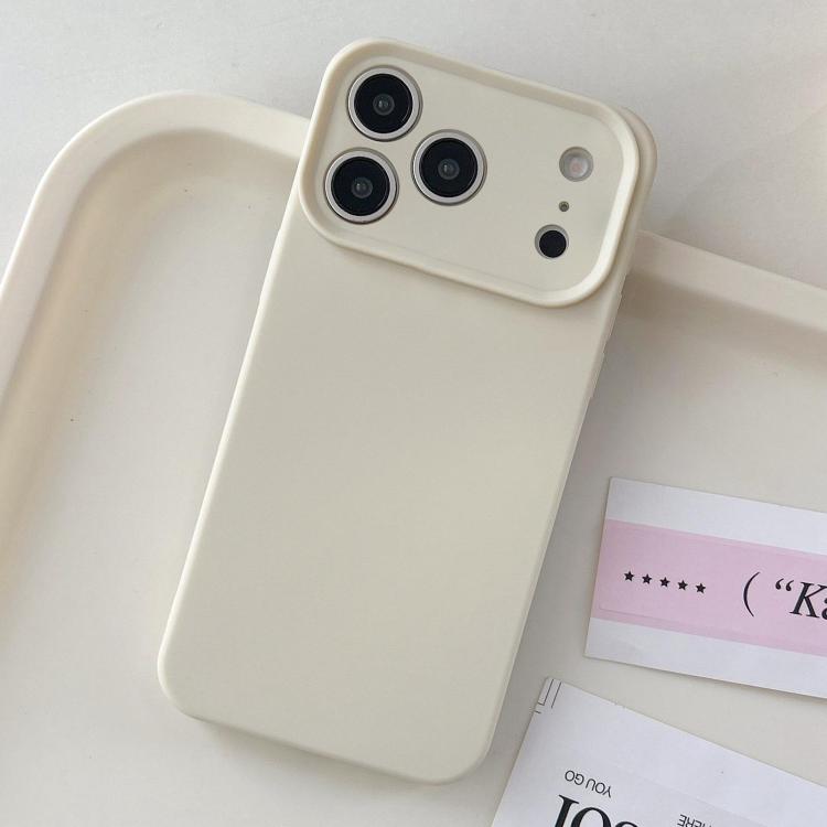 For iPhone 17 Pro Max Precision Hole Camera Frame Solid Color Phone Case