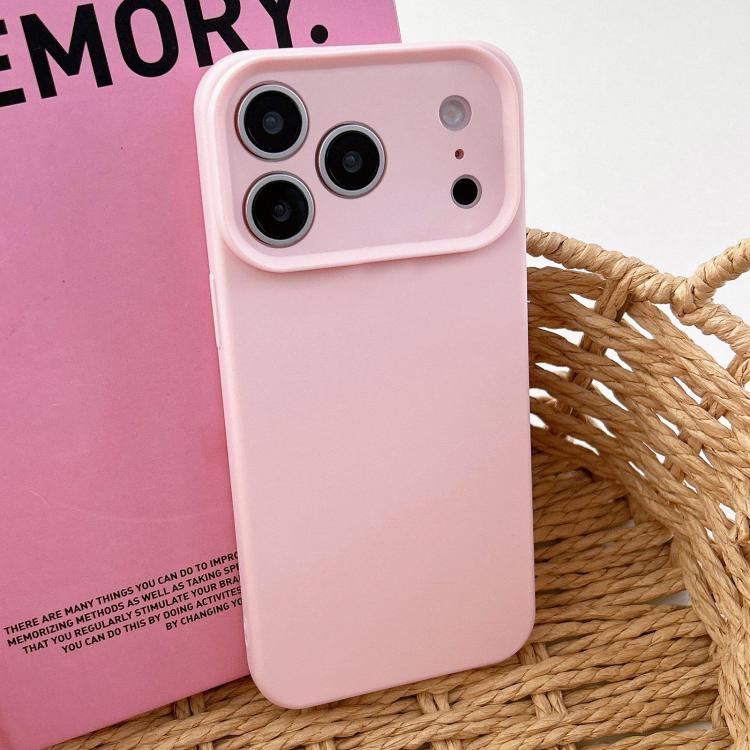 For iPhone 17 Pro Max Precision Hole Camera Frame Solid Color Phone Case