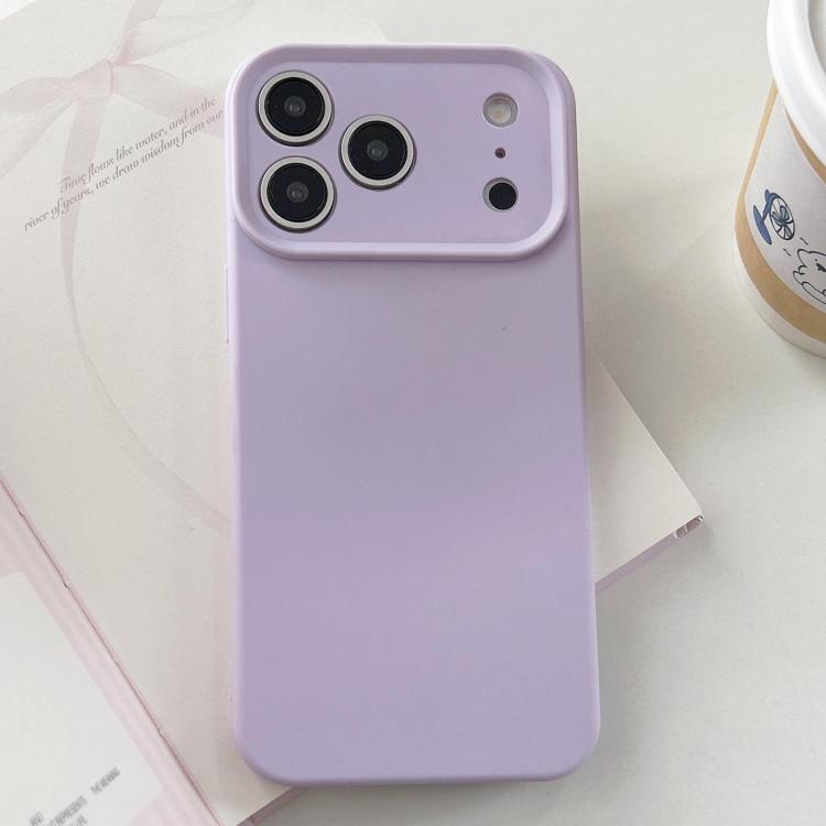 For iPhone 17 Pro Max Precision Hole Camera Frame Solid Color Phone Case