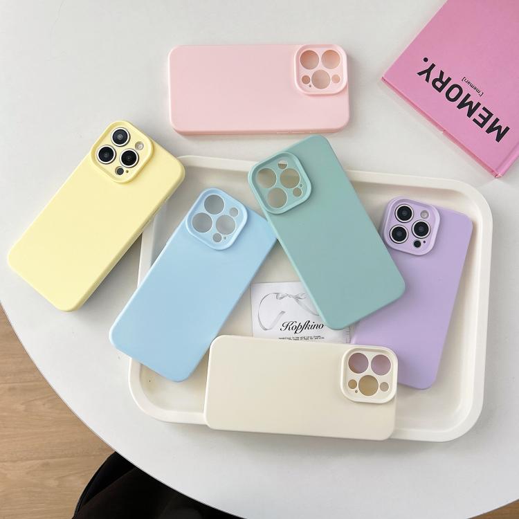 For iPhone 17 Pro Max Precision Hole Camera Frame Solid Color Phone Case